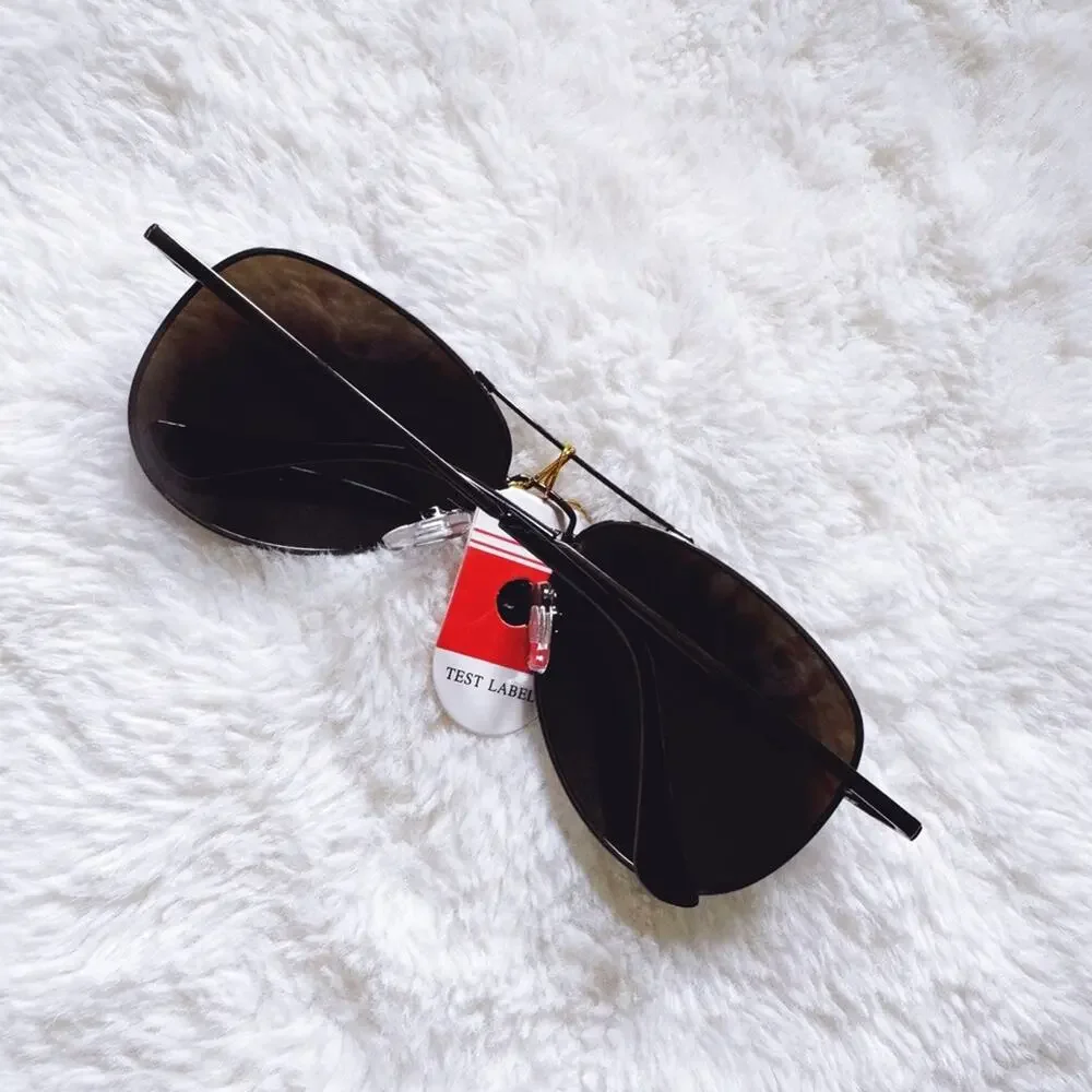 Zane Black w/ Blue Lense Polarized Mirrored Sunglasses